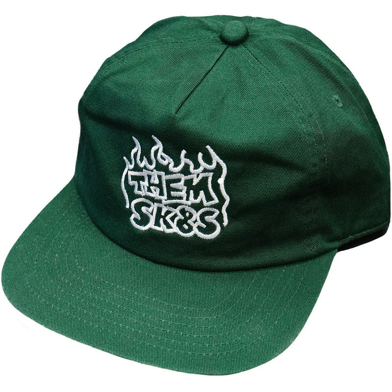 Them Fire Snapback Hat Olive