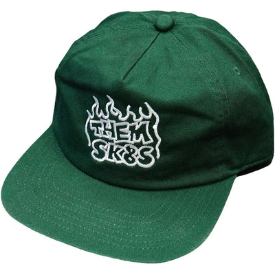 Them Fire Snapback Hat Olive