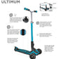 Globber Ultimum V2 Foldable Scooter - Inlinex