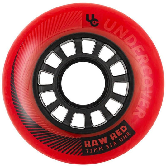 Undercover Raw 72mm Red Wheels - Inlinex