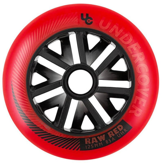Undercover Raw 125mm Red Wheels - Inlinex