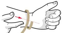 K2 Prime wrist guard — measure circumference around the wrist